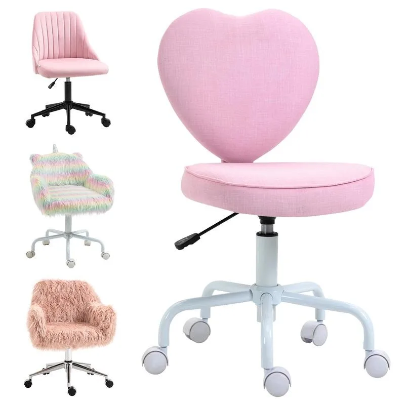 Mid-Back Office Chair, Swivel Vanity Chair with Adjustable Height and Wheels, Computer Desk Chair for Home Office or Bedroom
Mid-Back Office Chair, Swivel Vanity Chair with Adjustable Height and Wheels, Computer Desk Chair for Home Office or Bedroom