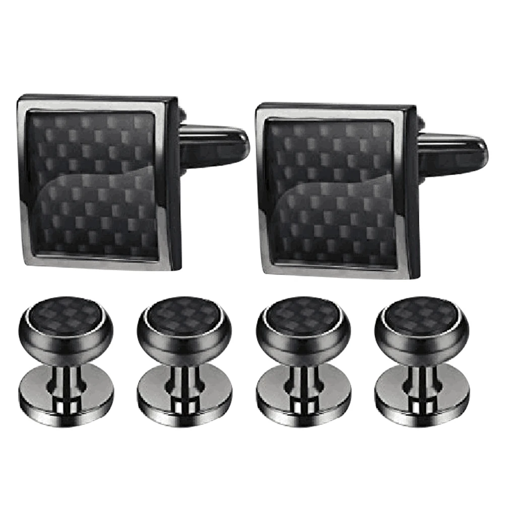 6 Pcs Men Cufflink Stud Set French Shirt Tuxedo Suit Copper Accessories Gun Black Elegant Design Durability Comfort
6 Pcs Men Cufflink Stud Set French Shirt Tuxedo Suit Copper Accessories Gun Black Elegant Design Durability Comfort
