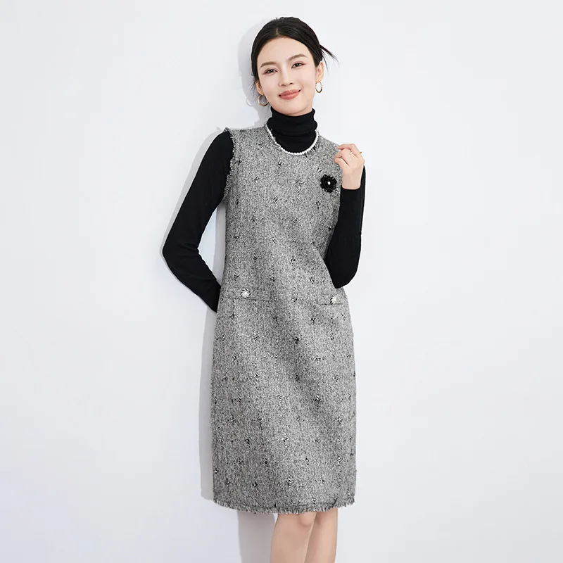 iny Tead Knitted round Ne Svel Vest Dr for Women mid Waist A-Line Skirt Thi Winter Dr
iny Tead Knitted round Ne Svel Vest Dr for Women mid Waist A-Line Skirt Thi Winter Dr