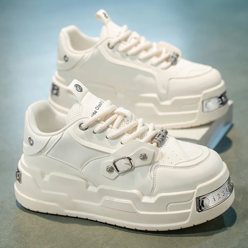 Men's Breathable Casual Shoes Spring Season High-End Sensation Versatile Thick Bottom Heightening White Trendy Shoes
Men's Breathable Casual Shoes Spring Season High-End Sensation Versatile Thick Bottom Heightening White Trendy Shoes