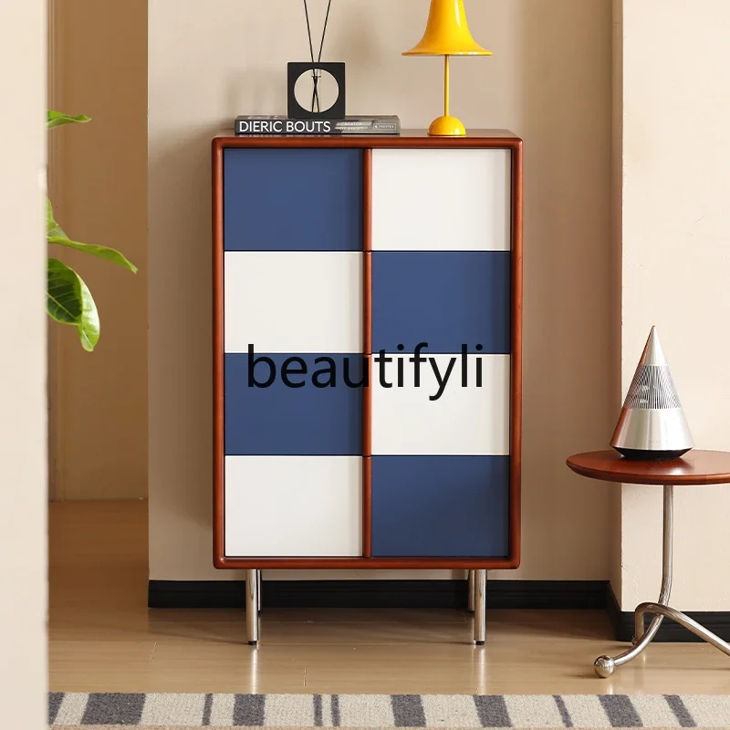 X188 Medieval color matching four-chest cabinet, living room, bedroom, contrasting color locker, drawer, storage cabinet
X188 Medieval color matching four-chest cabinet, living room, bedroom, contrasting color locker, drawer, storage cabinet
