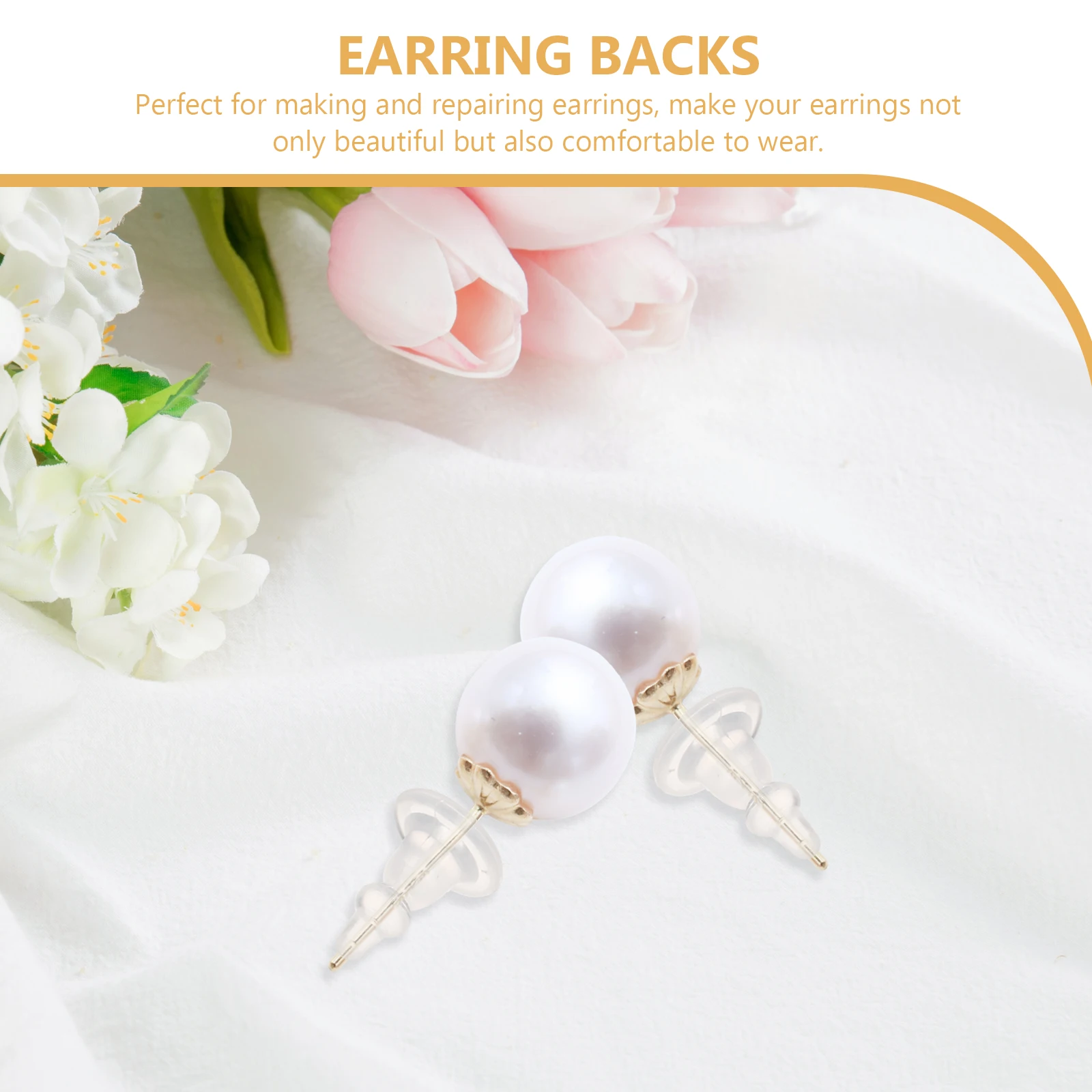 50pcs Silicone Earring Stoppers Locking Plugs Comfort Studs Lifters Durable Jewelry Accessories Diy Unique
50pcs Silicone Earring Stoppers Locking Plugs Comfort Studs Lifters Durable Jewelry Accessories Diy Unique