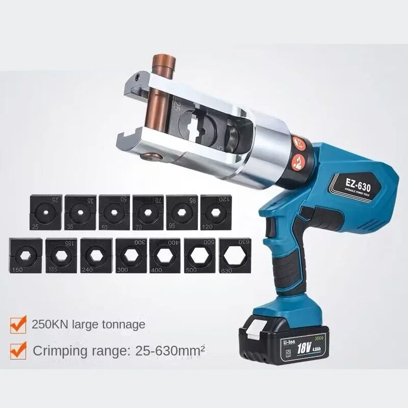 250Knelectric Hydraulic Pliers Rechargeable Ez-630 Lithium Battery Portable Crimping Cable Copper Nose Terminal Crimping Pliers
250Knelectric Hydraulic Pliers Rechargeable Ez-630 Lithium Battery Portable Crimping Cable Copper Nose Terminal Crimping Pliers