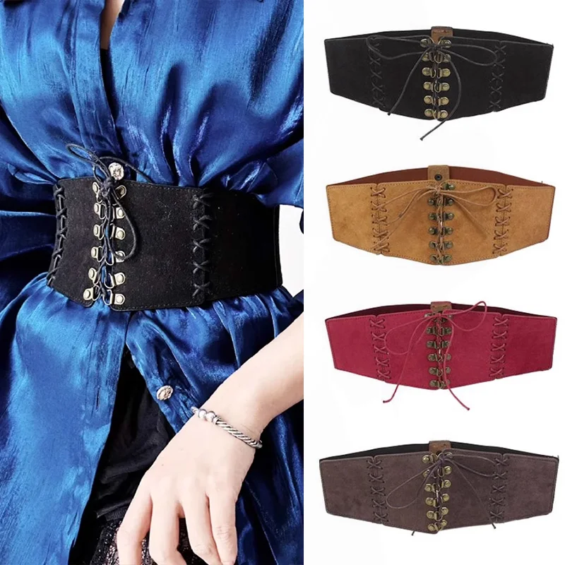 Широкий корсетный пояс для женщин, элитный роскошный брендовый пояс из оленьей кожи, пояс в стиле хип-хоп, женский пояс в стиле панк, готический Y2K для женщин
Широкий корсетный пояс для женщин, элитный роскошный брендовый пояс из оленьей кожи, пояс в стиле хип-хоп, женский пояс в стиле панк, готический Y2K для женщин