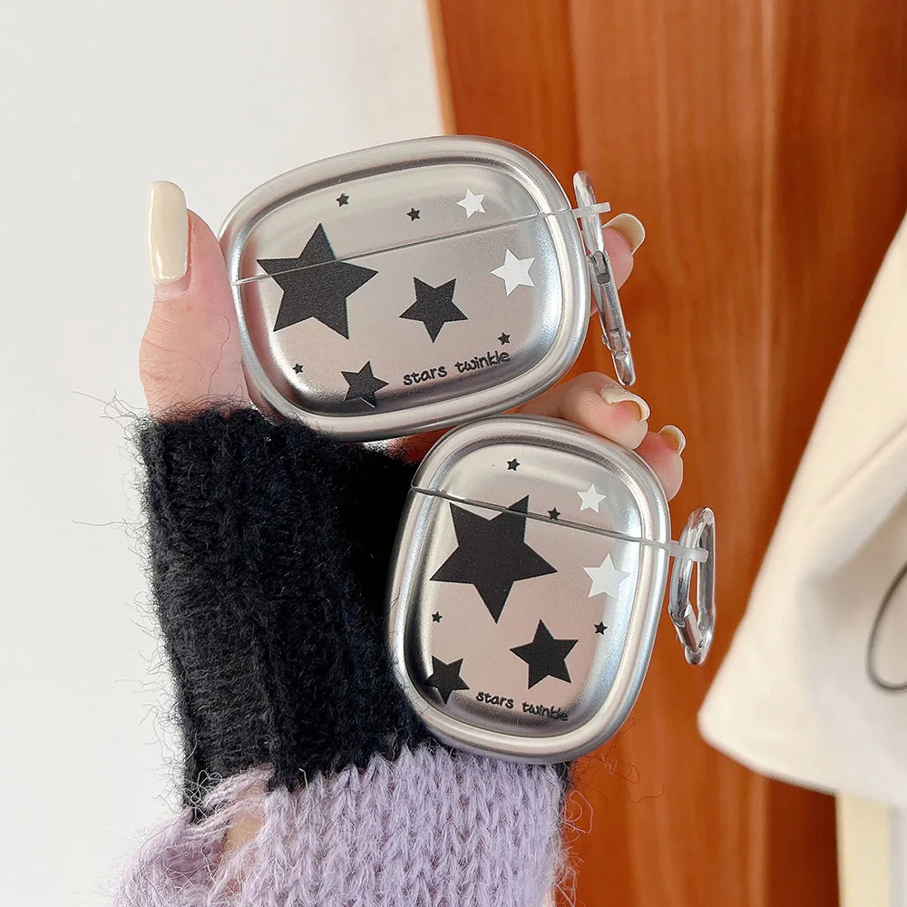 Plating Silver Stars For AirPods 1 2 Pro Earphone Case Soft Matte Protective Cover For Airpods 3 Pro 2 Round Shape Headset Shell
Plating Silver Stars For AirPods 1 2 Pro Earphone Case Soft Matte Protective Cover For Airpods 3 Pro 2 Round Shape Headset Shell