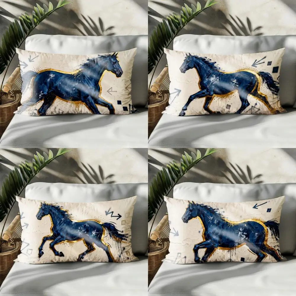 Подушка 2D «Синяя лошадь» с золотыми акцентами, подходит для дивана, спальни, автомобиля, наволочка, прямоугольная подушка для спины
Подушка 2D «Синяя лошадь» с золотыми акцентами, подходит для дивана, спальни, автомобиля, наволочка, прямоугольная подушка для спины