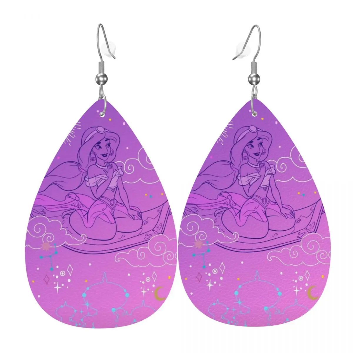 Custom Drop Dangle Earrings Cute Cartoon Aladdin Leather Teardrop Earrings PVC Leather for Gifts Dainty Jewelry
Custom Drop Dangle Earrings Cute Cartoon Aladdin Leather Teardrop Earrings PVC Leather for Gifts Dainty Jewelry