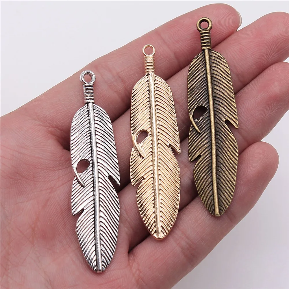 Wholesale 50pcs/bag 59x16mm Antique Silver Color Antique Bronze Big Feather Large Feather Charms Wholesale Large Feather
Wholesale 50pcs/bag 59x16mm Antique Silver Color Antique Bronze Big Feather Large Feather Charms Wholesale Large Feather