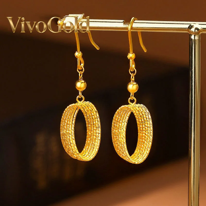 VivoGold Gold store same style Mobius light and shadow earrings 24K real gold ear hooks hollow brushed light luxury 9999 ear stu
VivoGold Gold store same style Mobius light and shadow earrings 24K real gold ear hooks hollow brushed light luxury 9999 ear stu