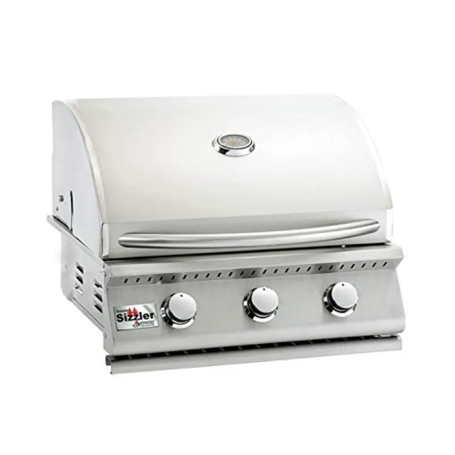 26 Inch Built-in Stainless Steel Natural Gas Propane Grill for Outdoor Kitchen Black Finish Durable Construction with 4 Burners
26 Inch Built-in Stainless Steel Natural Gas Propane Grill for Outdoor Kitchen Black Finish Durable Construction with 4 Burners
