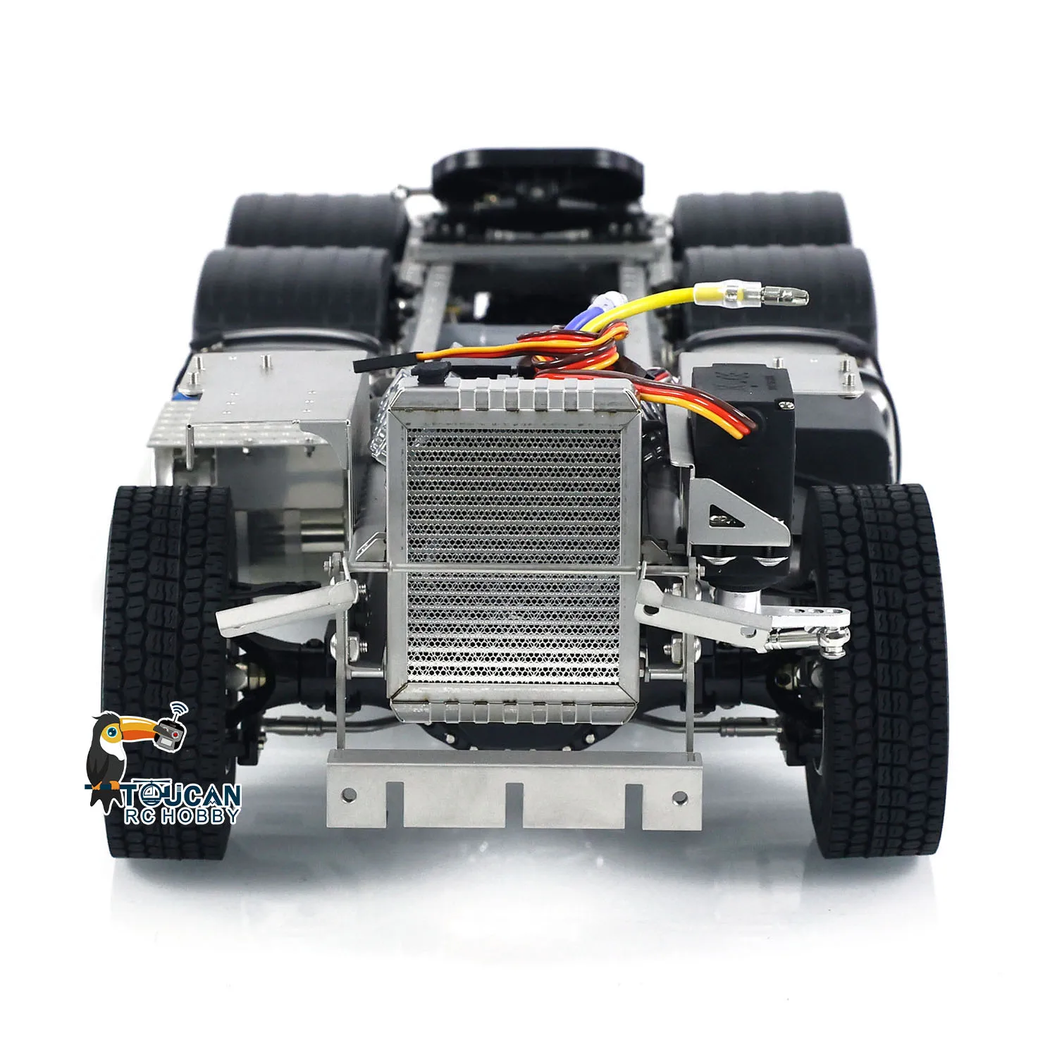 1/14 6x6 металлическое готовое шасси для игрушек RC тягач R620 R730 модель автомобиля пневматическая подвеска TH23556
1/14 6x6 металлическое готовое шасси для игрушек RC тягач R620 R730 модель автомобиля пневматическая подвеска TH23556