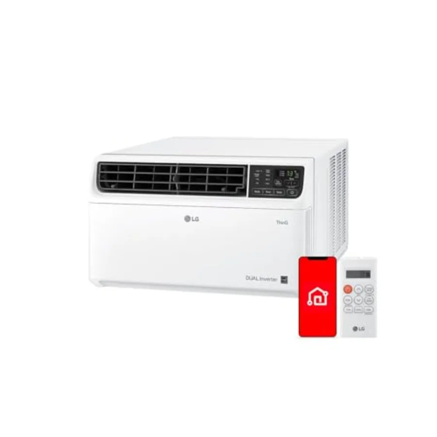 Bedroom/Living Room/Apartment use, 10, 000 BTU Smart Window Air Conditioner, 115V, cools 450 sq. ft., dual inverter, quiet oper
Bedroom/Living Room/Apartment use, 10, 000 BTU Smart Window Air Conditioner, 115V, cools 450 sq. ft., dual inverter, quiet oper