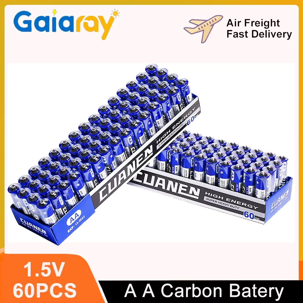 Gaiaray 1.5V AA Disposable Alkaline Dry Battery 120mAh High Capacity Dry Cell Battery for Led Calculator Electronic Scale MP3
Gaiaray 1.5V AA Disposable Alkaline Dry Battery 120mAh High Capacity Dry Cell Battery for Led Calculator Electronic Scale MP3