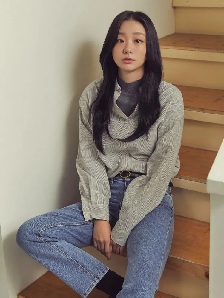 Nok Xiaola Authentic Spring 2026 Brand Striped Shirt Korean Style Straight Cut Cotton Long Sleeve Collar Breath...
Nok Xiaola Authentic Spring 2026 Brand Striped Shirt Korean Style Straight Cut Cotton Long Sleeve Collar Breath...