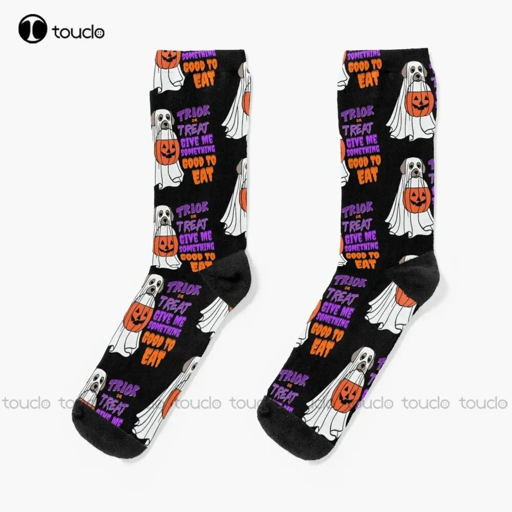 Trick Or Treat Give Me Something Good To Eat Funny Halloween Dog Ghost Quote Socks Mens Socks Creative Funny Socks Custom Gift
Trick Or Treat Give Me Something Good To Eat Funny Halloween Dog Ghost Quote Socks Mens Socks Creative Funny Socks Custom Gift