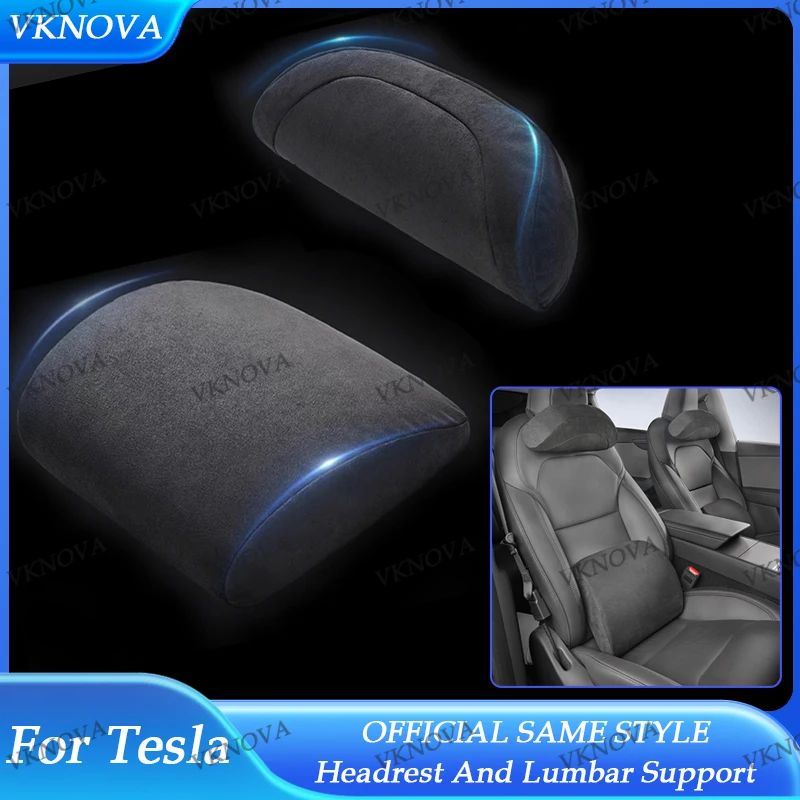 For Tesla Model 3 Y Car Neck Pillow Protective Lumbar Back Support Flocking High-Quality Headrest Lumbar Car Accessories
For Tesla Model 3 Y Car Neck Pillow Protective Lumbar Back Support Flocking High-Quality Headrest Lumbar Car Accessories