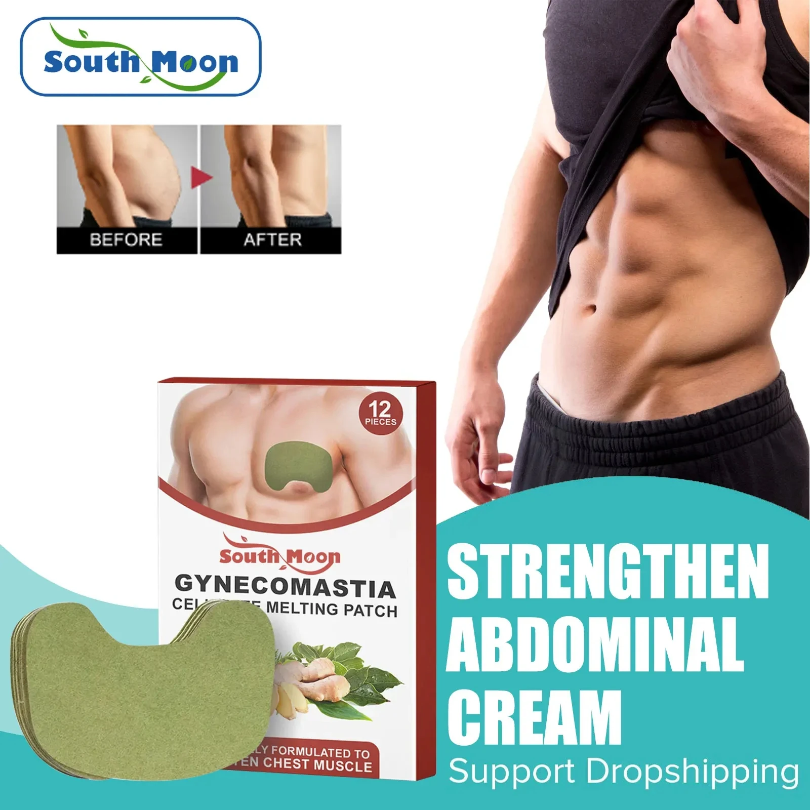 Man Breast Firm Patch Anti Cellulite Shrink Chest Fat Burning Strengthen Muscles Body Shaping Fitness Gynecomastia Removal Care
Man Breast Firm Patch Anti Cellulite Shrink Chest Fat Burning Strengthen Muscles Body Shaping Fitness Gynecomastia Removal Care