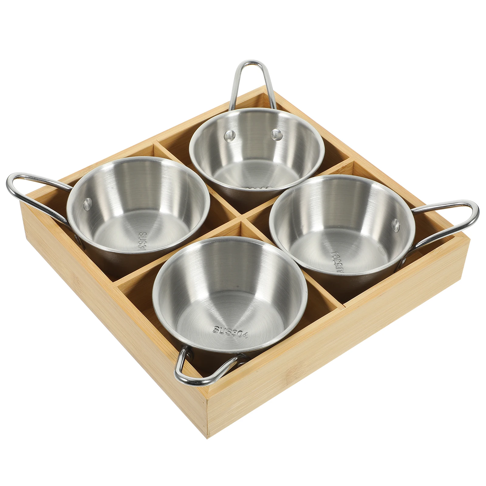 1 set 1 Set Stainless Steel Wood 4-Grid Serving Tray Hot Pot Restaurant Food Container Divided Compartments Kitchen Ware
1 set 1 Set Stainless Steel Wood 4-Grid Serving Tray Hot Pot Restaurant Food Container Divided Compartments Kitchen Ware