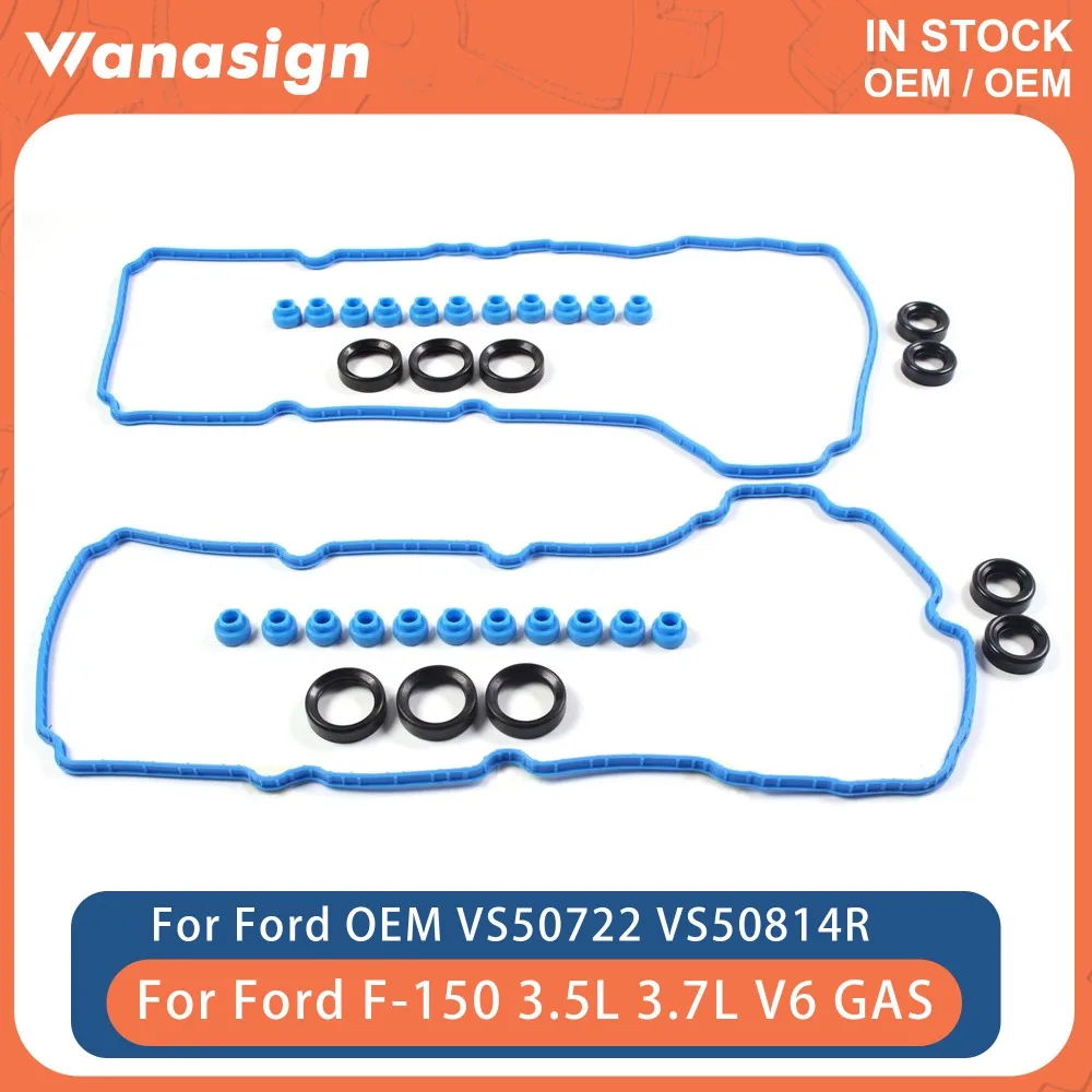 Engine Valve Cover Gasket Set Fit 3.5 3.7 L For Ford F-150 Edge Explorer Lincoln 3.5L 3.7L V6 GAS 2011-2015 VS50722 VS50814R
Engine Valve Cover Gasket Set Fit 3.5 3.7 L For Ford F-150 Edge Explorer Lincoln 3.5L 3.7L V6 GAS 2011-2015 VS50722 VS50814R