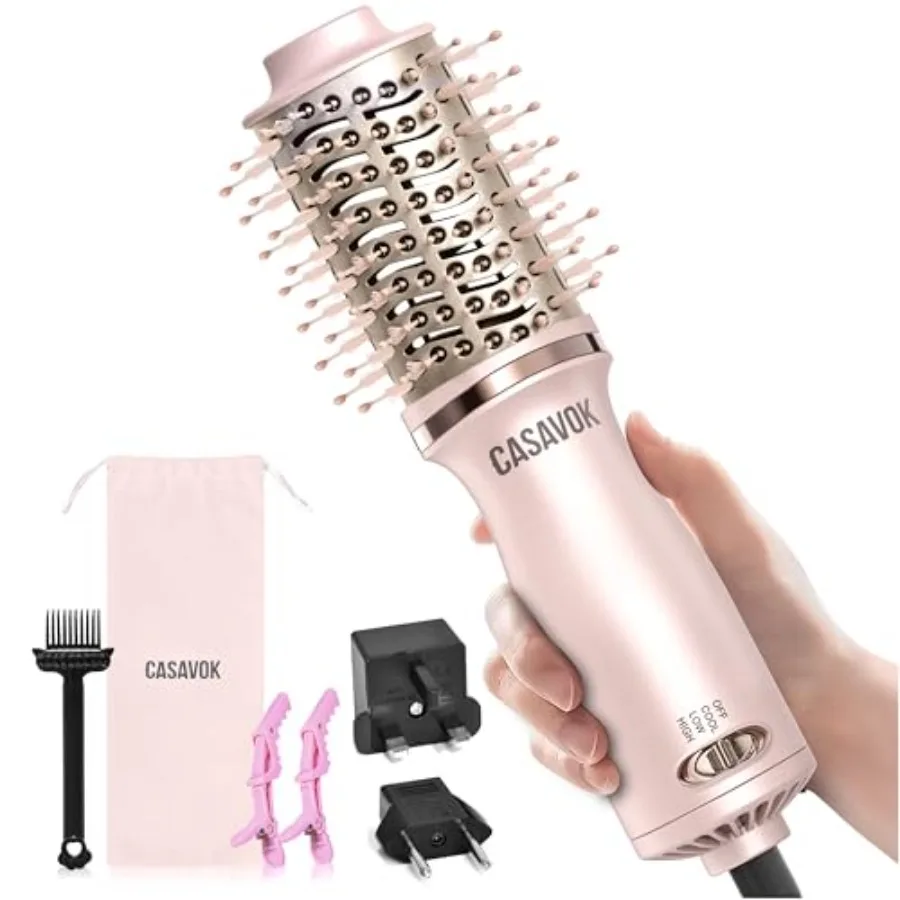 Dual Voltage Hair Dryer Brush for Travel, 4 in 1 Blow Dryer Brush, 2 Inch Mini Hot Air Brush for Short Hair, Volumizer, 110-240
Dual Voltage Hair Dryer Brush for Travel, 4 in 1 Blow Dryer Brush, 2 Inch Mini Hot Air Brush for Short Hair, Volumizer, 110-240