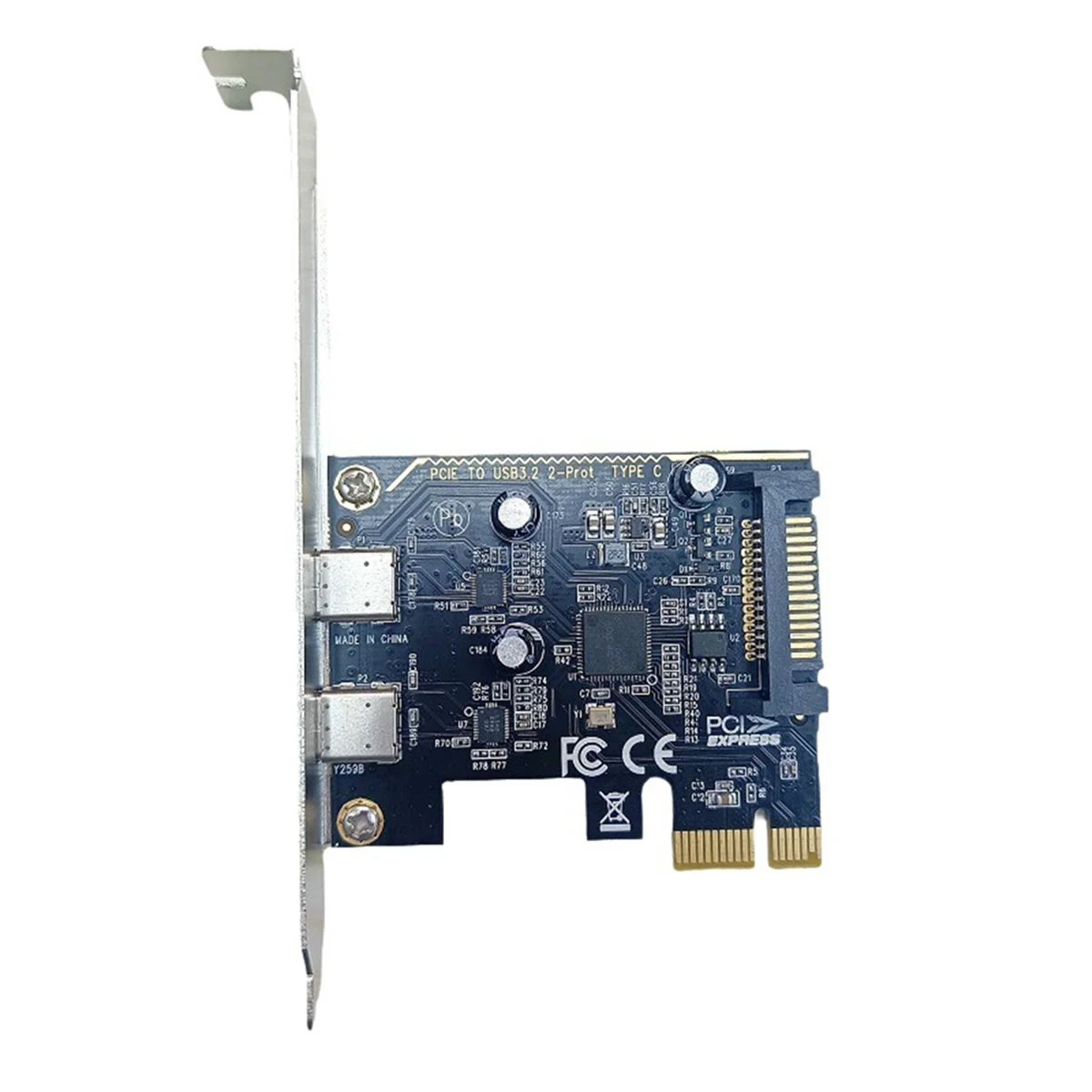 Hot Sale ainboard PCI-E to Type-C Adapter Card Dual-Port Type-C Expansion Card Using ASM1042 Host Card
Hot Sale ainboard PCI-E to Type-C Adapter Card Dual-Port Type-C Expansion Card Using ASM1042 Host Card