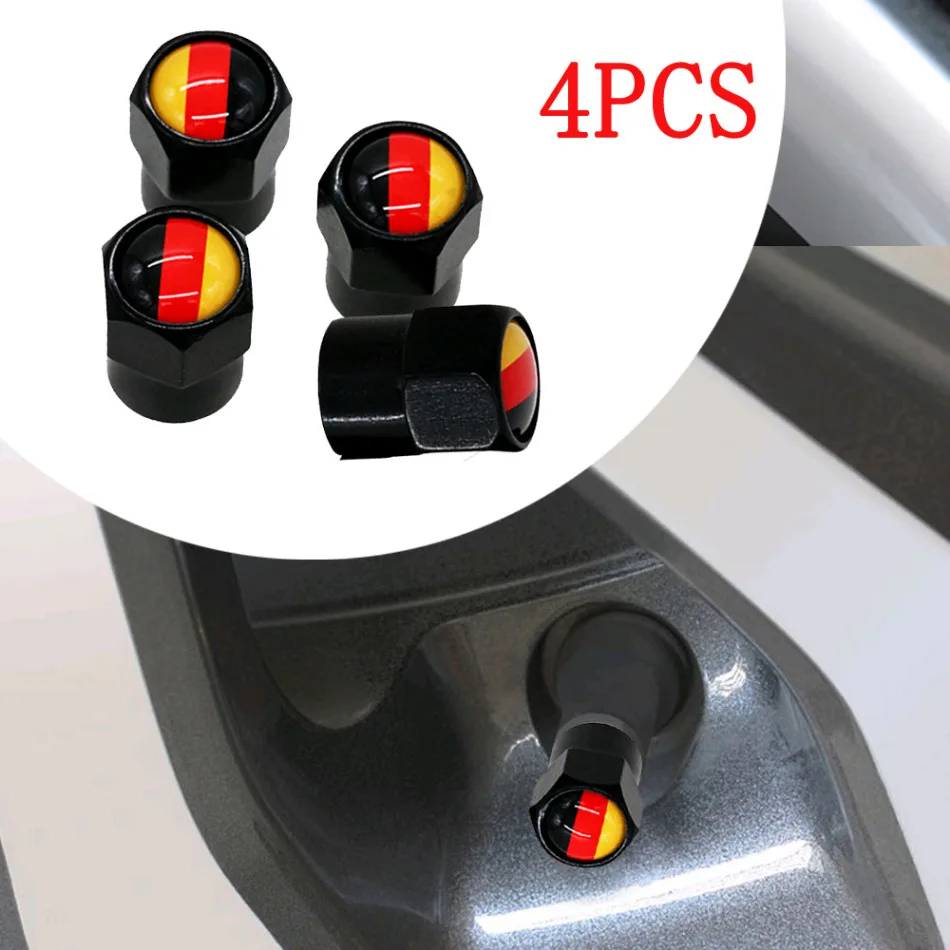 4pcs Car Universal Tire Valve Caps Dustproof Cover Car Wheel Stem Flag Logo Styling Decoration CoversAuto Exterior Accessories
4pcs Car Universal Tire Valve Caps Dustproof Cover Car Wheel Stem Flag Logo Styling Decoration CoversAuto Exterior Accessories