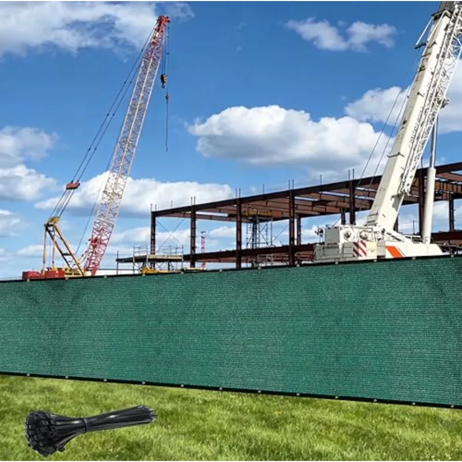 8' x 50' Green Fence Privacy Screenwith Bindings and Grommets Heavy Duty for Gardens Backyard Patio Tennis Court Pool Construct
8' x 50' Green Fence Privacy Screenwith Bindings and Grommets Heavy Duty for Gardens Backyard Patio Tennis Court Pool Construct
