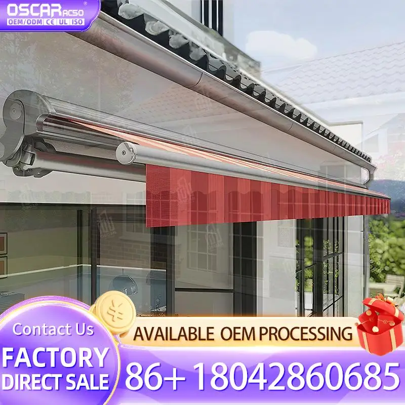 Outdoor Retractable Canopy Folding Awning for Garden Patio Balcony Sunshade Full Cassette Motorized Shelter Retractable Awning
Outdoor Retractable Canopy Folding Awning for Garden Patio Balcony Sunshade Full Cassette Motorized Shelter Retractable Awning