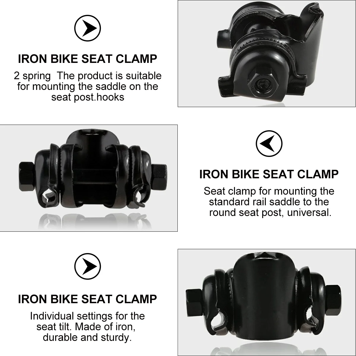 4Pcs Bike Seatpost Clamp Universal Fit for Round Seat Post Durable and Sturdy Bike Seat Clamp Standard Rail Saddles
4Pcs Bike Seatpost Clamp Universal Fit for Round Seat Post Durable and Sturdy Bike Seat Clamp Standard Rail Saddles