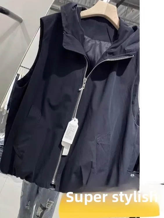 plus Size 300 Pou Faionable Zipper Svel Vest Women's Loose Lightweight Hooded Jaet Outerwear Spring Summer
plus Size 300 Pou Faionable Zipper Svel Vest Women's Loose Lightweight Hooded Jaet Outerwear Spring Summer