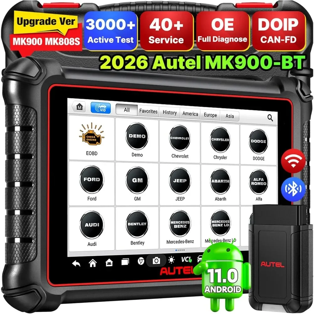 2026 Bidirectional Diagnostic Scanner 8in Display 3000 Active Tests 40 Services CAN-FD DOIP All Systems
2026 Bidirectional Diagnostic Scanner 8in Display 3000 Active Tests 40 Services CAN-FD DOIP All Systems