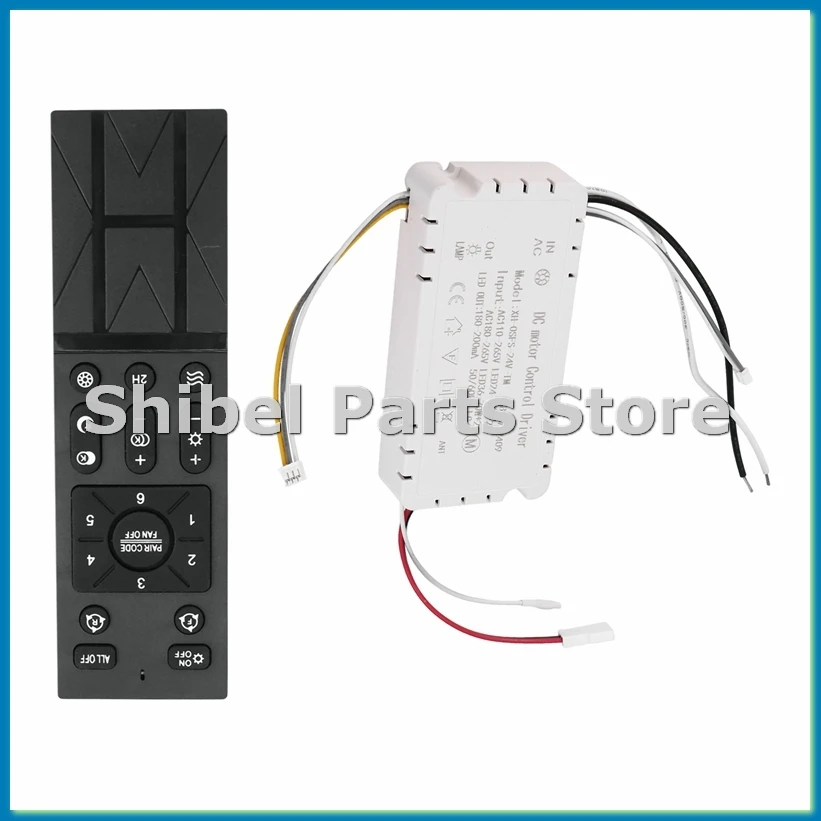 Комплект дистанционного управления потолочным вентилятором с 6 скоростными режимами, сменный пульт для потолочного вентилятора, регулировка яркости, 110-265В-BCBW
Комплект дистанционного управления потолочным вентилятором с 6 скоростными режимами, сменный пульт для потолочного вентилятора, регулировка яркости, 110-265В-BCBW