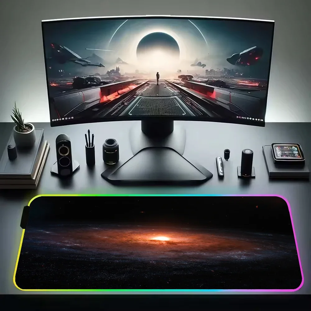 RGB Galaxy Milky Way HD Mouse Pad XXL Carpet PC Gamer Computer Keyboard Desk Mat anti-slip Mousepads Gaming Accessories mats LED
RGB Galaxy Milky Way HD Mouse Pad XXL Carpet PC Gamer Computer Keyboard Desk Mat anti-slip Mousepads Gaming Accessories mats LED