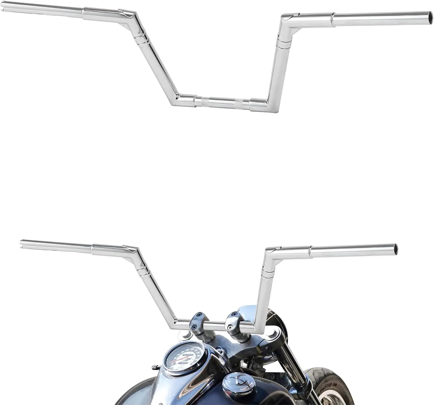 Adjustable 10" Rise 1-1/4" Fat 1" Dia Ape Hanger Handlebar Fit For Harley Sportster XL Forty-Eight Dyna Lowrider Breakout Cross
Adjustable 10" Rise 1-1/4" Fat 1" Dia Ape Hanger Handlebar Fit For Harley Sportster XL Forty-Eight Dyna Lowrider Breakout Cross