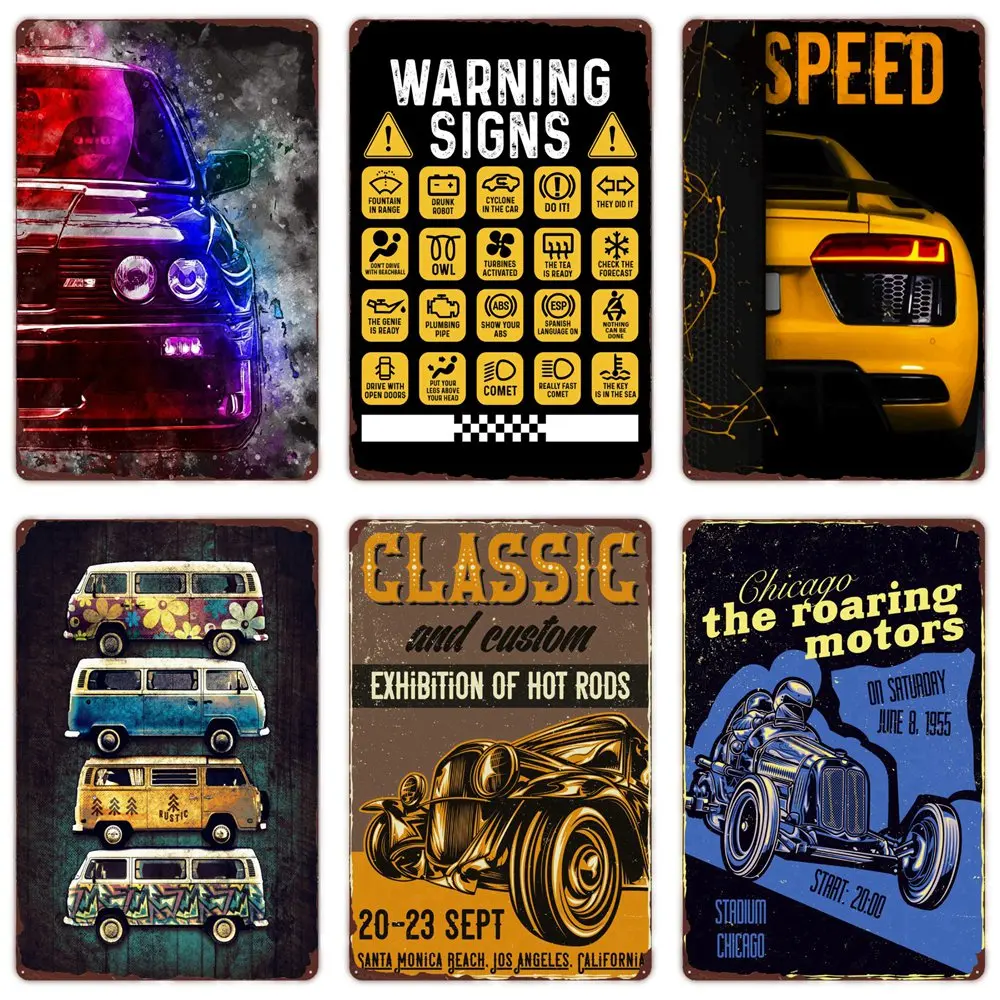 Vintage Classic Car Metal Tin Sign Hot Rod Racing Sign Bus Truck Retro Plaque for Club Garage Home Man Cave Wall Decor Poster
Vintage Classic Car Metal Tin Sign Hot Rod Racing Sign Bus Truck Retro Plaque for Club Garage Home Man Cave Wall Decor Poster