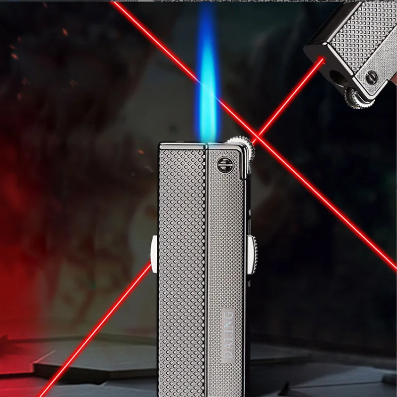 Creative Butane Gas Windproof Lighters With Infrared laser Refillable Metal Straight Cigarette Lighter Cigar Torch Fire
Creative Butane Gas Windproof Lighters With Infrared laser Refillable Metal Straight Cigarette Lighter Cigar Torch Fire