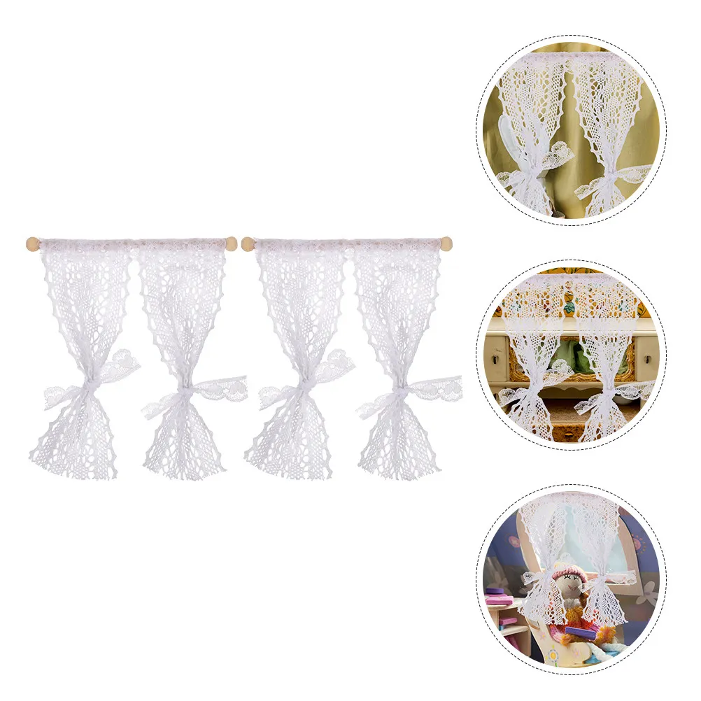 2Pcs Miniature Lace Curtain Mini House Window Decoration Accessories DIY Craft Tiny House Prop Photo Background
2Pcs Miniature Lace Curtain Mini House Window Decoration Accessories DIY Craft Tiny House Prop Photo Background