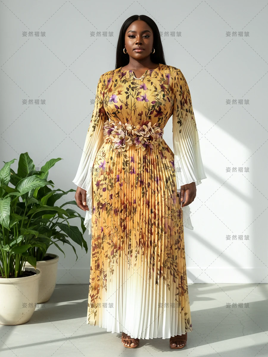 Elegant And Beautiful Dresses For Women Luxury Party Miyake Pleated Dress Long Sleeve Prom Ball Gown Formal Fashion Female 2026
Elegant And Beautiful Dresses For Women Luxury Party Miyake Pleated Dress Long Sleeve Prom Ball Gown Formal Fashion Female 2026