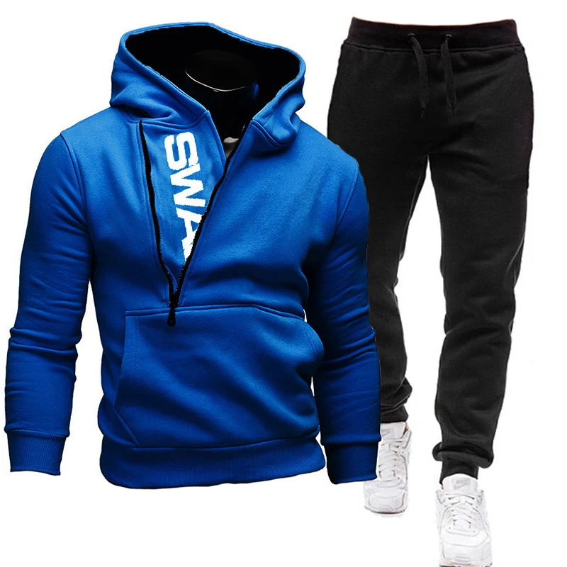New Men's Jogging Set Fashion Sports Set Letter Hoodie Set Oblique Zipper Letter Sports Pullover Hoodie Jacket Sports Set
New Men's Jogging Set Fashion Sports Set Letter Hoodie Set Oblique Zipper Letter Sports Pullover Hoodie Jacket Sports Set