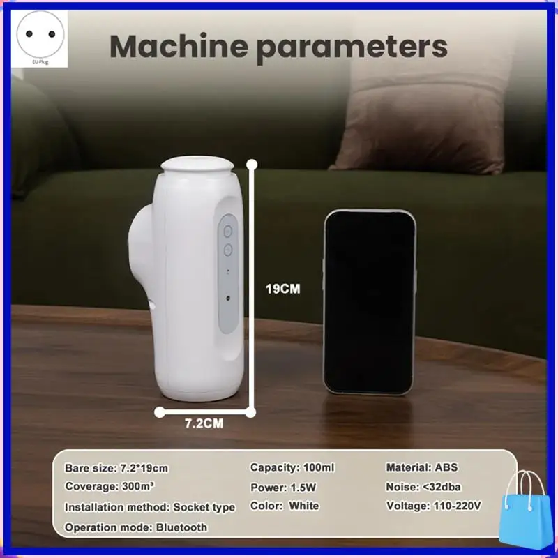 Customer Favorite Aromatic Oil Diffuser Bluetooth Control Socket Style Automatic Night Light Aroma Oil Diffuser For Home EU Plug
Customer Favorite Aromatic Oil Diffuser Bluetooth Control Socket Style Automatic Night Light Aroma Oil Diffuser For Home EU Plug