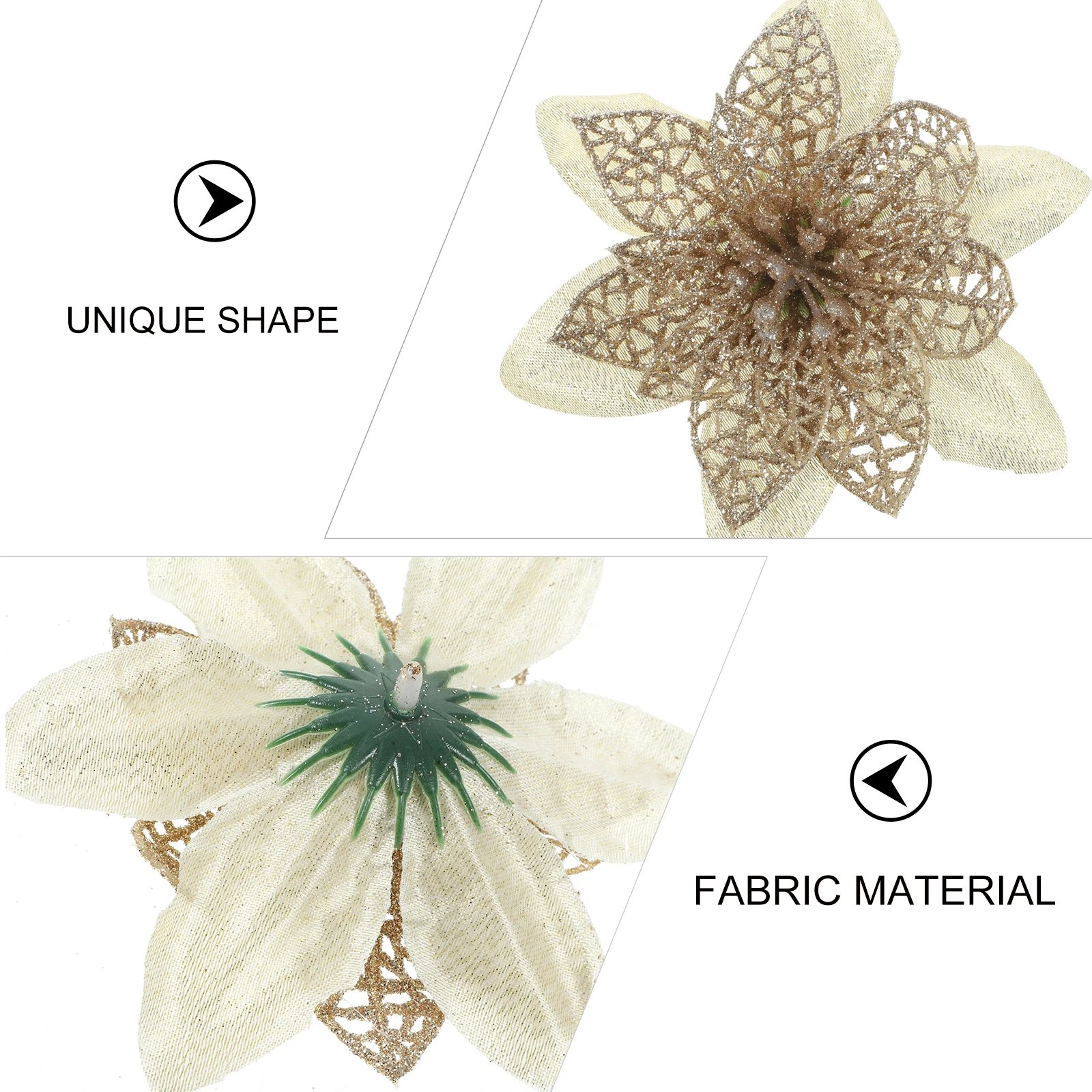 12 Pcs Christmas Decorations Outdoor Foliage White Artificial Poinsettia Flowers
12 Pcs Christmas Decorations Outdoor Foliage White Artificial Poinsettia Flowers