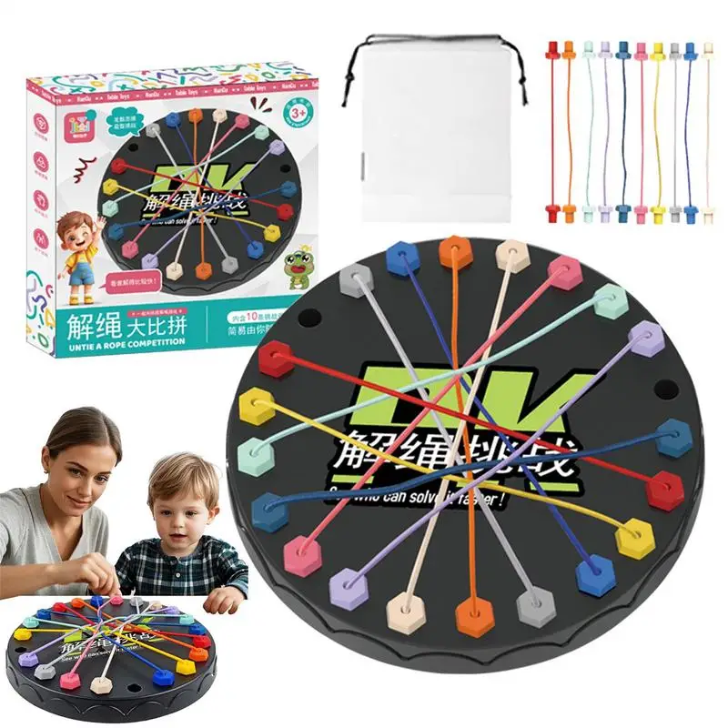 Rope Untangling Game Fun Family Entertaining Board Game with Multiple Difficulty Levels for Parent-Child Interaction toys Gifts
Rope Untangling Game Fun Family Entertaining Board Game with Multiple Difficulty Levels for Parent-Child Interaction toys Gifts