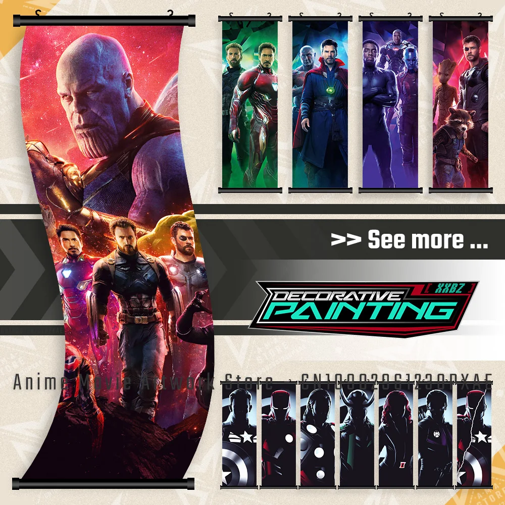 Marvel The Avengers Movie Wall Art Canvas Scrolls Picture Captain America Print Poster Interior Hanging Painting Home Decoration
Marvel The Avengers Movie Wall Art Canvas Scrolls Picture Captain America Print Poster Interior Hanging Painting Home Decoration