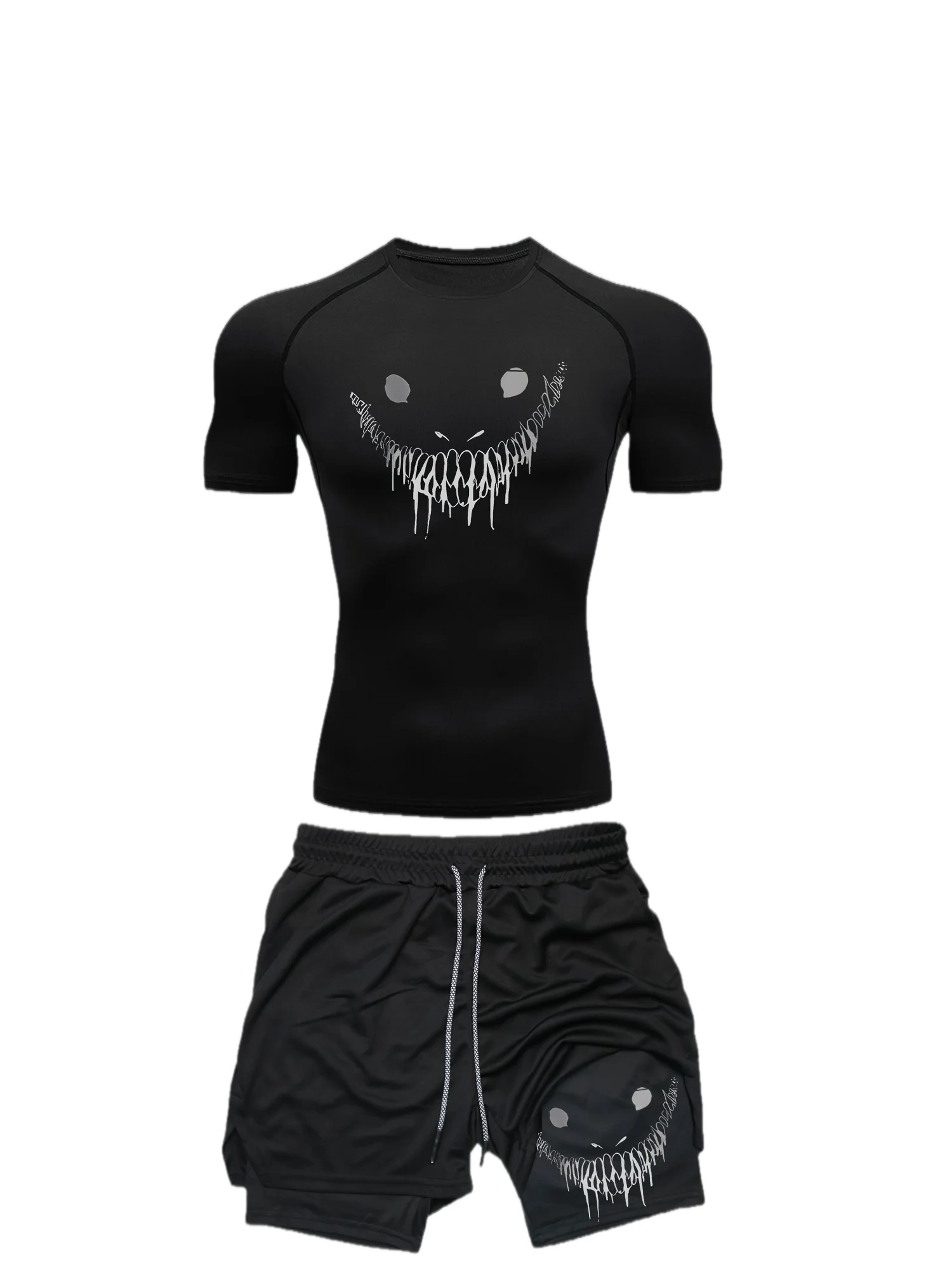 Летний мужской фитнес-модный мужской повседневный спортивный костюм, быстросохнущий спортивный костюм, футболка с короткими рукавами, шорты, комплект из 2 предметов
Летний мужской фитнес-модный мужской повседневный спортивный костюм, быстросохнущий спортивный костюм, футболка с короткими рукавами, шорты, комплект из 2 предметов
