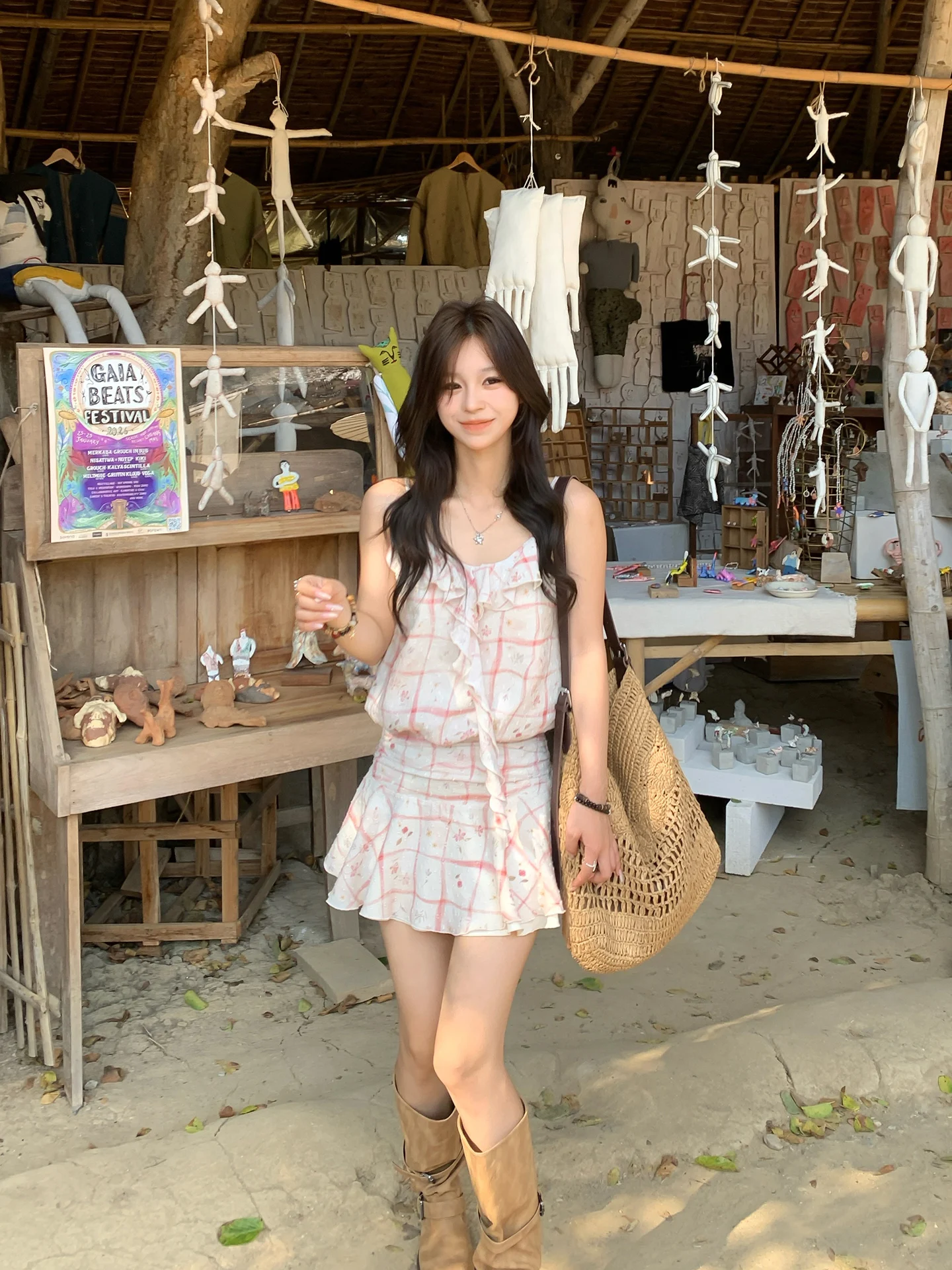 Adan Summer Low Waist Plaid Print Bell Sleeve Dress Women's Style Korean Design Slimming A-Line Dress Cotton Casual Wear
Adan Summer Low Waist Plaid Print Bell Sleeve Dress Women's Style Korean Design Slimming A-Line Dress Cotton Casual Wear