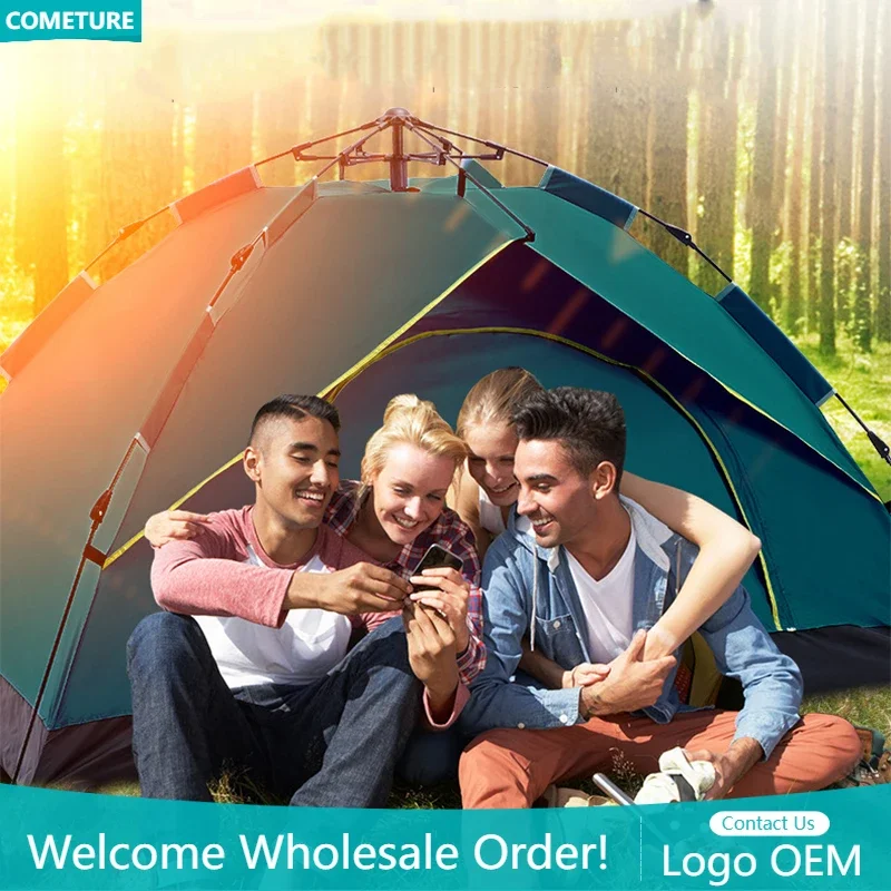 Full-Automatic setup family tent rain-proof mosquito-proof Mildew proof 2-4 person outdoor camping hiking tent
Full-Automatic setup family tent rain-proof mosquito-proof Mildew proof 2-4 person outdoor camping hiking tent