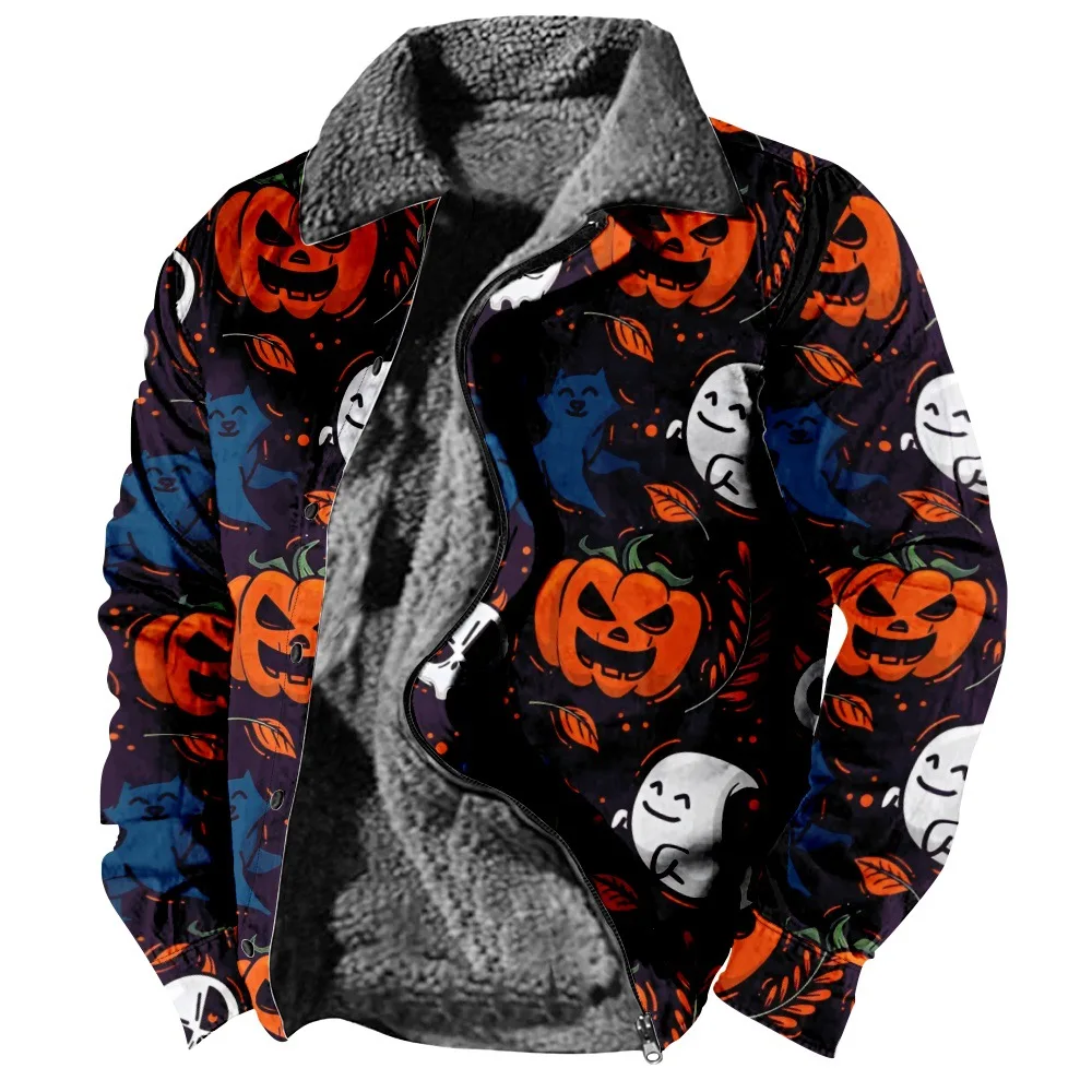 New Halloween Collection Collection J Personalized Casual Print Long Sleeve Zipper Sweater Polo Collar Cotton Coat Winter a05
New Halloween Collection Collection J Personalized Casual Print Long Sleeve Zipper Sweater Polo Collar Cotton Coat Winter a05