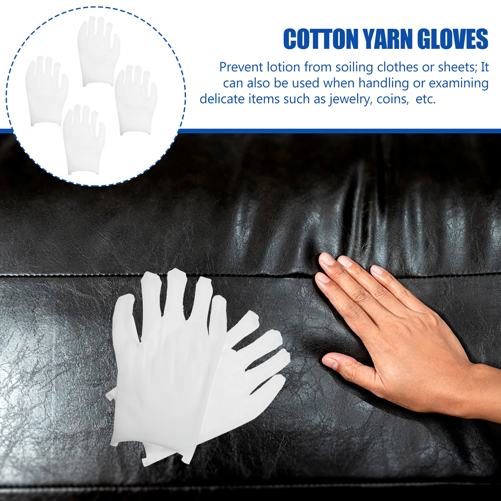 12 Pairs Anti-cut Sweat-absorbing Gloves Premium Cotton Yarn Durable Washable Breathable Jewelry Inspection Driving
12 Pairs Anti-cut Sweat-absorbing Gloves Premium Cotton Yarn Durable Washable Breathable Jewelry Inspection Driving