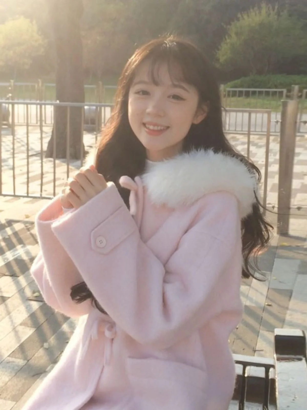 Sweet Style Hooded Coat with Fur Collar Bow Knot Mid-Length Korean Version Women's Outerwear Spring New Arrival Fashionable
Sweet Style Hooded Coat with Fur Collar Bow Knot Mid-Length Korean Version Women's Outerwear Spring New Arrival Fashionable
