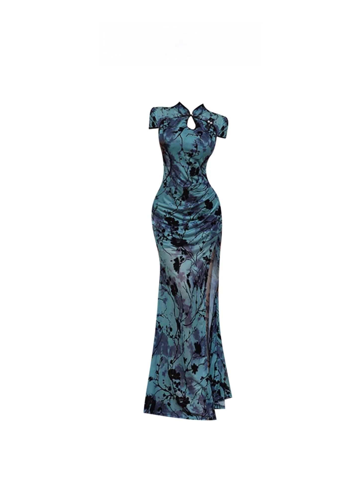 Elegant plus Size New Chinese Style Reformed Velvet Dress Women's Autumn Winter Sexy Slit Bodycon Skirt Dress
Elegant plus Size New Chinese Style Reformed Velvet Dress Women's Autumn Winter Sexy Slit Bodycon Skirt Dress